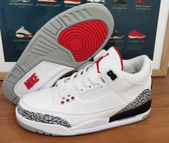 Women Air Jordan 3 White Cement